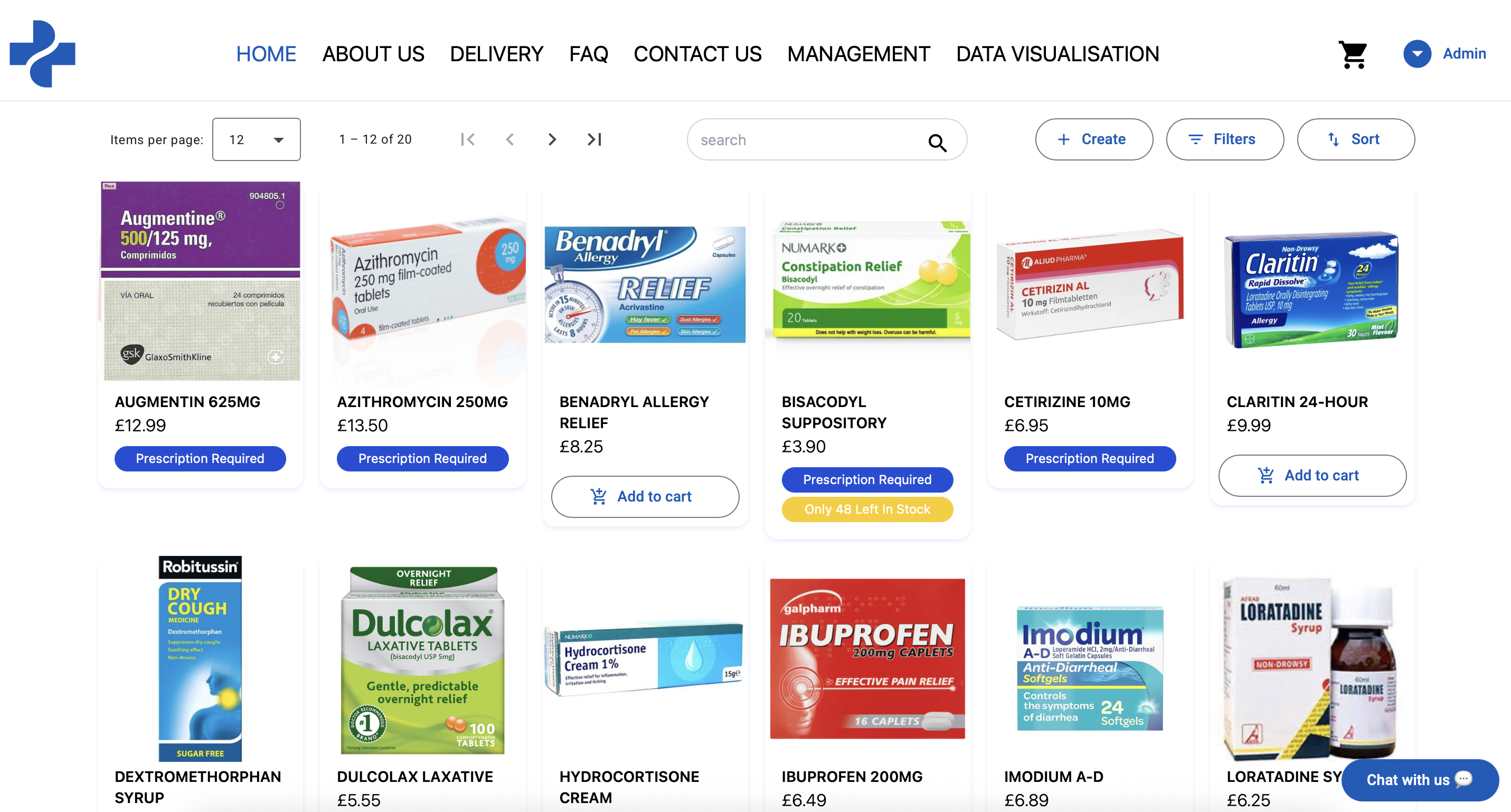 A picture of my project, MediMart